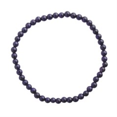 Blue Goldstone 4mm Gemstone Bead Bracelet