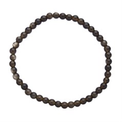 Golden Obsidian 4mm Gemstone Bead Bracelet
