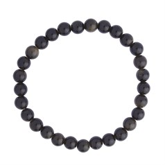 Golden Obsidian 6mm Gemstone Bead Bracelet