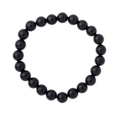 Black Agate 8mm Gemstone Bead Bracelet