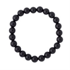 Black Obsidian 8mm Gemstone Bead Bracelet