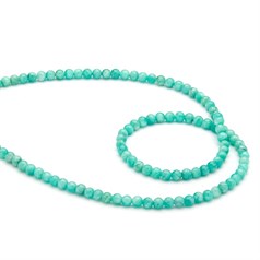 4mm Round gemstone bead Peruvian Amazonite (3.5-4mm) A Quality 40cm strand