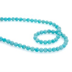 6mm Round gemstone bead Peruvian Amazonite 'A+'  Quality 40cm strand