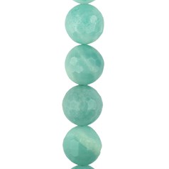 10mm Facet Round gemstone bead Amazonite Chinese 'A'  Quality  39.3cm strand