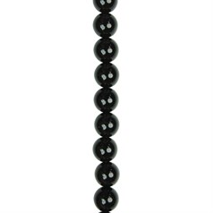 8mm Round gemstone bead Black Onyx/Agate 40cm strand
