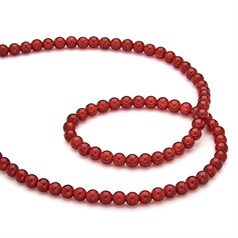 5mm Round gemstone bead Natural Carnelian Agate 40cm strand