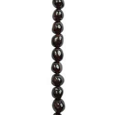 8x12mm Tumbled Gemstone Beads Red Garnet  'A'  Quality 39cm