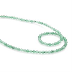 5mm Round gemstone bead Aventurine Green 40cm strand