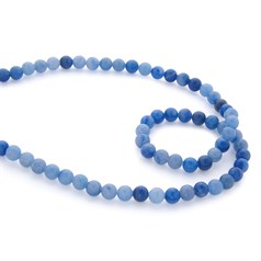 6mm Round gemstone bead Aventurine Blue (6-7mm) 40cm strand