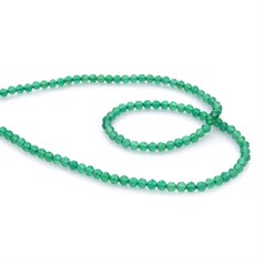 4mm Facet Round gemstone bead Green Agate A Grade 40cm strand