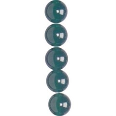 6mm Round gemstone bead Green Onyx/Agate 40cm strand