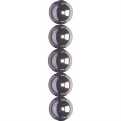 4mm Magnetic Hematine 40cm shaped bead strand
