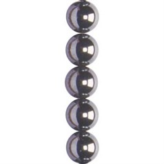 6mm Magnetic Hematine 40cm shaped bead strand