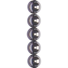 8mm Magnetic Hematine 40cm shaped bead strand