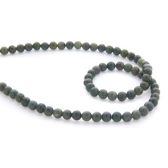 6mm Round gemstone bead Nephrite Jade (6-7mm) 40cm strand