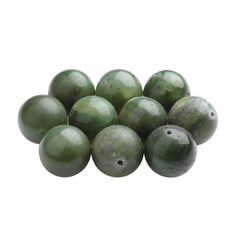 20mm Round gemstone bead Jade Nephrite (Single bead)