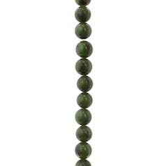 8mm Round gemstone bead Canadian Jade 40cm strand
