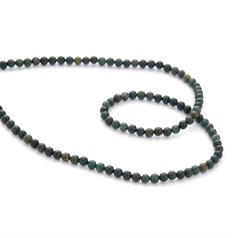 4mm Round gemstone bead Jasper Fancy 40cm strand