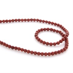 5mm Round gemstone bead Jasper Red 40cm strand