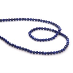 4mm Round gemstone bead Lapis Lazuli A grade 39cm strand