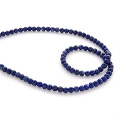 5mm Round gemstone bead Lapis Lazuli 40cm strand