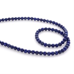 5mm Round gemstone bead Lapis Lazuli 'A'  40cm strand