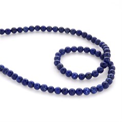6mm Round gemstone bead Lapis Lazuli 'A' (5.5-6mm) 40cm strand