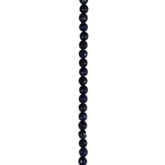 6mm Facet Round gemstone bead Lapis Lazuli  40cm strand