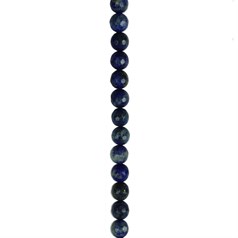 8mm Facet Round gemstone bead Lapis Lazuli  40cm strand