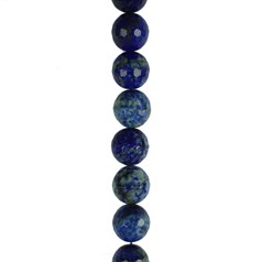 16mm Facet Round gemstone bead Lapis Lazuli  40cm strand