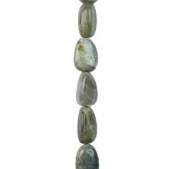 12x16mm Tumbled Gemstone Beads Labradorite 'A'  Quality 40cm