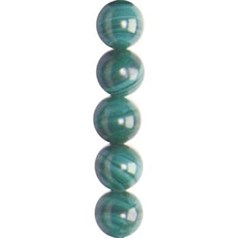4mm Round gemstone bead Malachite 'AB' Natural 40cm strand