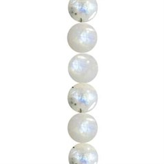 10mm Round gemstone bead Moonstone Rainbow 'A'  Quality 40cm strand