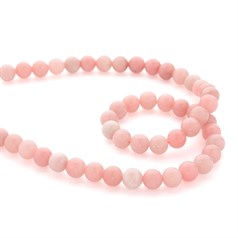 8mm Round gemstone bead Pink Opal 40cm strand