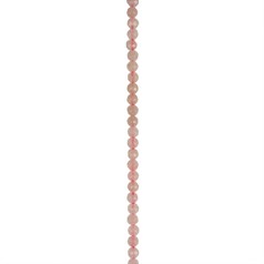 4mm Facet Round gemstone bead Rose Quartz  40cm strand
