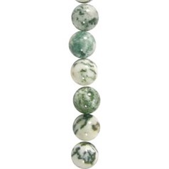 4mm Round gemstone bead Tree Agate 40cm strand