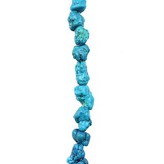 8x12mm Large Gemstone Nugget Turquoise (green) (Dyed) 40cm