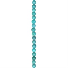 3mm Round  'A'  Quality Turquoise Natural Sleeping Beauty Blue 40cm strand
