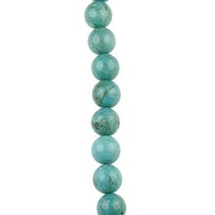 12mm Round gemstone bead Turquoise Natural Enhanced Green 40cm strand