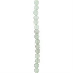 6mm Round gemstone bead Fluorite Green 40cm strand