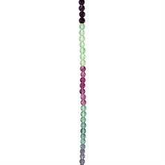 6mm Facet Round gemstone bead  Fluorite Colour Banded 'AA'  Quality  39.3cm strand