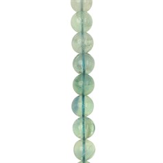 10mm Round gemstone bead Fluorite Green 40cm strand