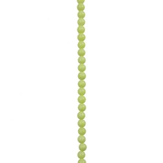 4mm Round gemstone bead Lemon Onyx/Agate 40cm strand
