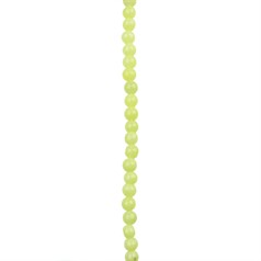 5mm Round gemstone bead Lemon Onyx/Agate 40cm strand