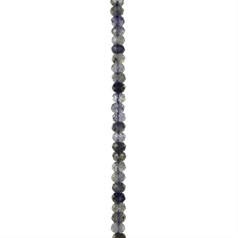 4.5mm Iolite 'A' Quality  Faceted Button 40cm Strand