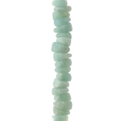 Large tumblechip gemstone beads Amazonite Chinese 6/10 x 10/12mm
