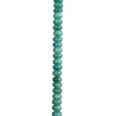 8mm A Grade African Amazonite Button 40cm