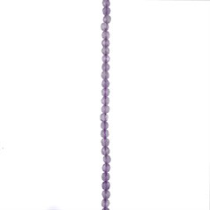 3mm Lavender Amethyst 'A' Quality Faceted Round Bead Strand 40cm