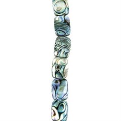 10x14mm Rectangle shaped Abalone shell beads 40cm strand