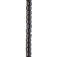 6mm Magnetic Drum Hematine Superior 40cm shaped bead strand